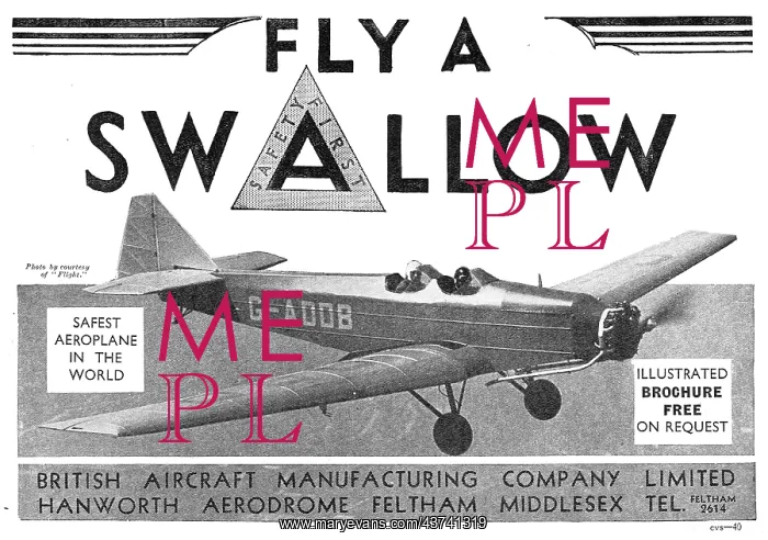: British Aircraft B.A.Swallow G-ADDB : British Aircraft B.A.Swallow G-ADDB