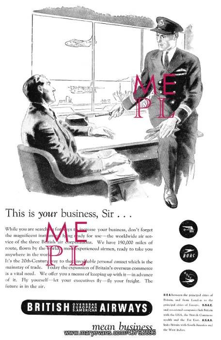 : British Airways - BEA BOAC BSAA : British Airways - BEA BOAC BSAA