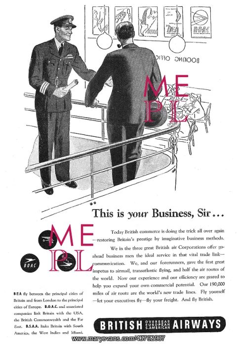 : British Airways - BEA BOAC BSAA : British Airways - BEA BOAC BSAA