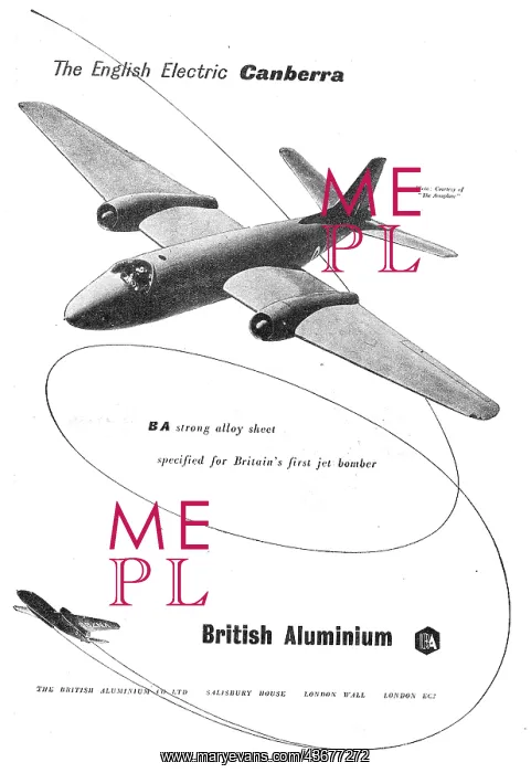  : British Aluminium Specified For Britains First Jet Bomber