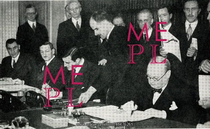 : British-American agreement signed, WW2 : British-American agreement signed, WW2