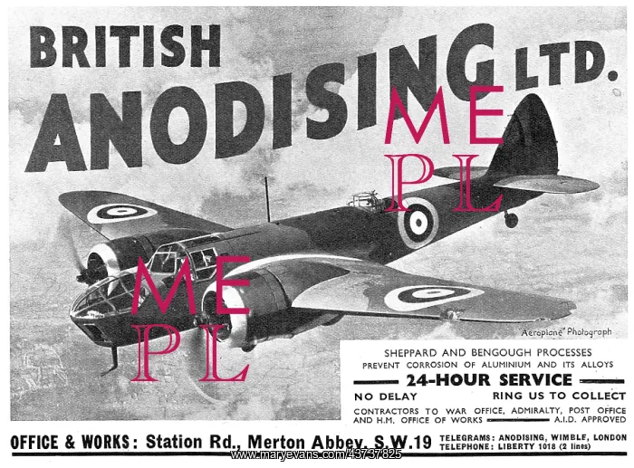 : British Anodising Ltd: Sheppard & Bengough Processes : British Anodising Ltd: Sheppard & Bengough Processes