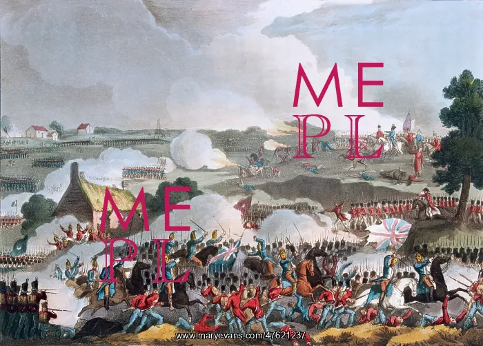 : British army in action at the Battle of Waterloo : British army in action at the Battle of Waterloo