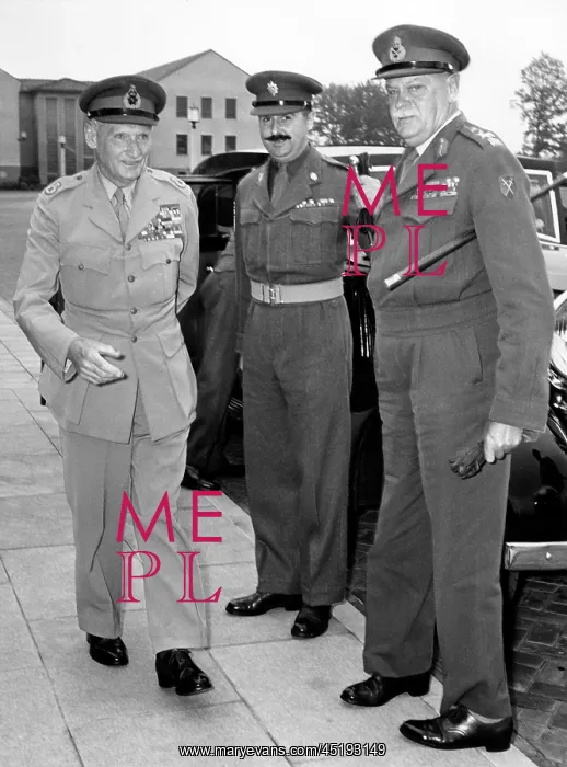 : British army: Bernard Montgomery, Richard Gale and T.J. Bowe : British army: Bernard Montgomery, Richard Gale and T.J. Bowe
