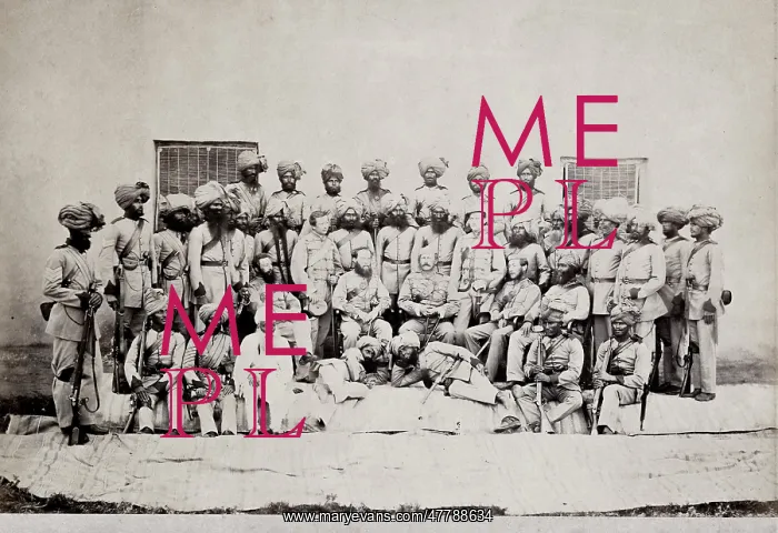: British army India, Colonel Brownlow, 1st Sikhs 1866 : British army India, Colonel Brownlow, 1st Sikhs 1866