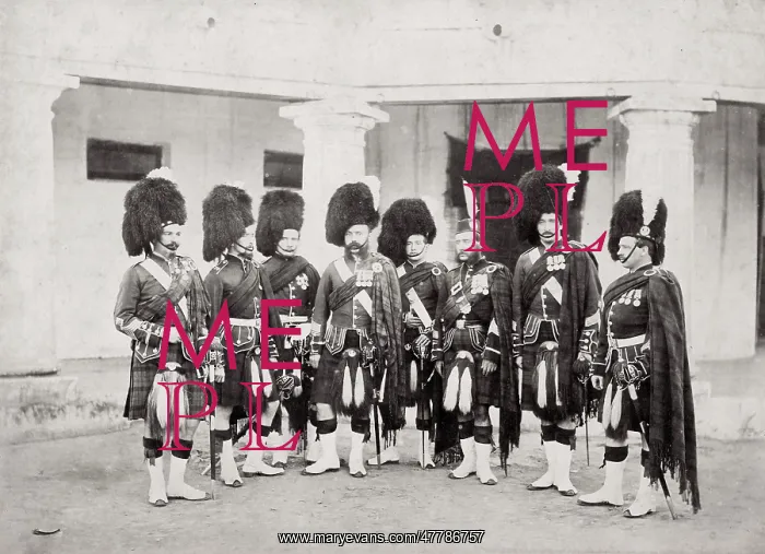 : British army in India - NCOs of the 79th Highlanders : British army in India - NCOs of the 79th Highlanders