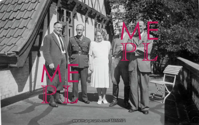 : British army officer and friends, Germany : British army officer and friends, Germany
