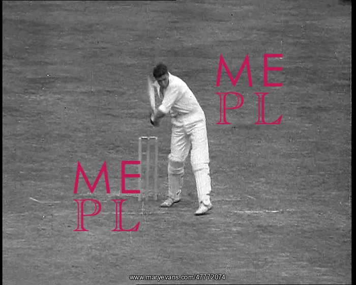  : British Batsman Swinging For A Ball