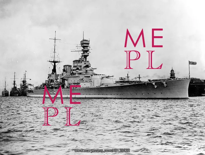 : The British battleship HMS Renown : The British battleship HMS Renown