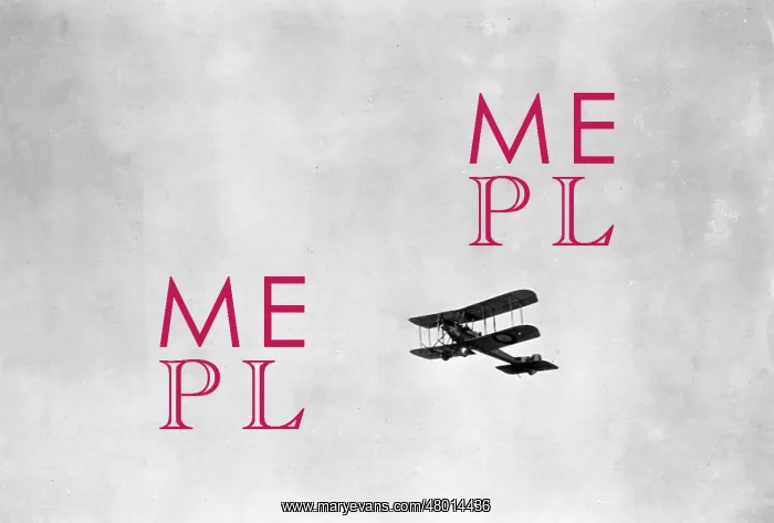 : British BE2C biplane in flight, WW1 : British BE2C biplane in flight, WW1