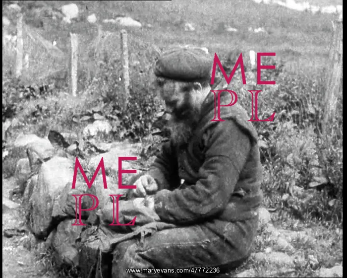 : British Bearded Man Sitting on a Drystone Wall : British Bearded Man Sitting on a Drystone Wall