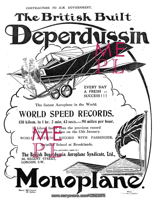 : The British Built Deperdussin : The British Built Deperdussin