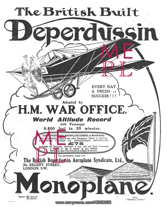 : The British Built Deperdussin - Every Day A Fresh Success! : The British Built Deperdussin - Every Day A Fresh Success!