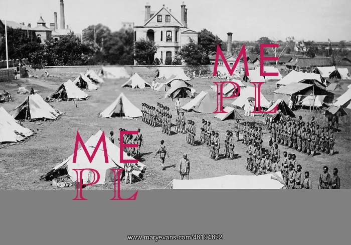 : British camp in Shanghai, 1900 : British camp in Shanghai, 1900
