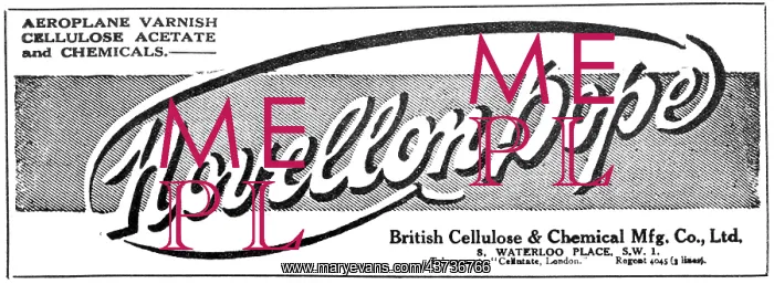 : British Cellulose Novellon Dope : British Cellulose Novellon Dope