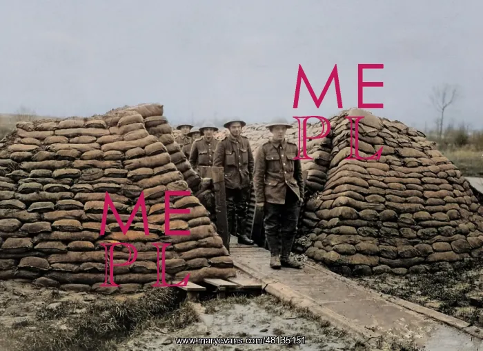 : British communication trench, Western Front, WW1 : British communication trench, Western Front, WW1