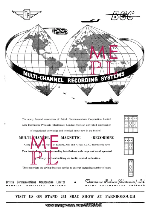 : British Communications Corporation. B.C.C. BCC ATC Recorders : British Communications Corporation. B.C.C. BCC ATC Recorders