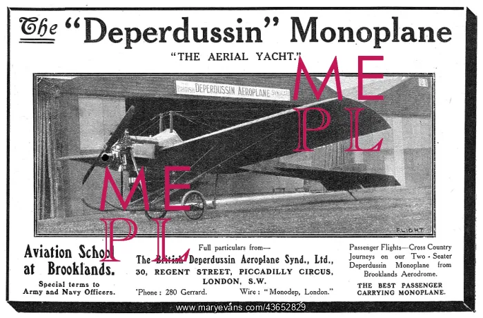 : British Deperdussin Monoplane : British Deperdussin Monoplane