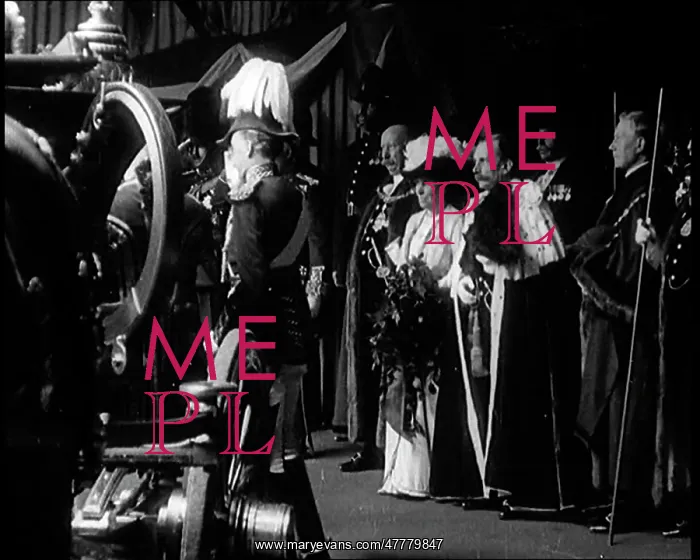 : British Dignitaries Waiting To Greet French : British Dignitaries Waiting To Greet French