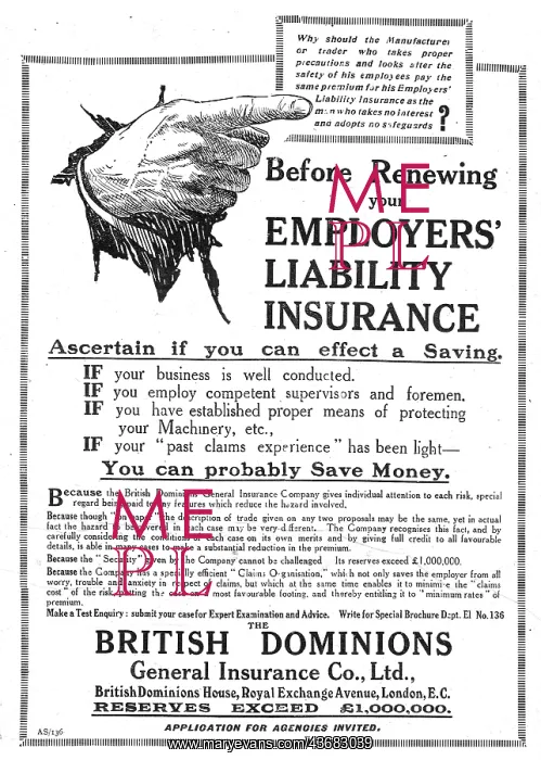 : British Dominions General Insurance Co Ltd : British Dominions General Insurance Co Ltd