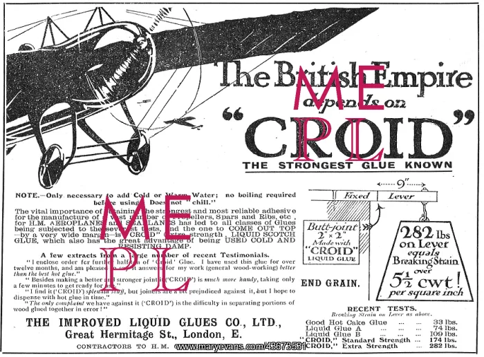 : The British Empire Depends Croid Aeroplane Glues : The British Empire Depends Croid Aeroplane Glues