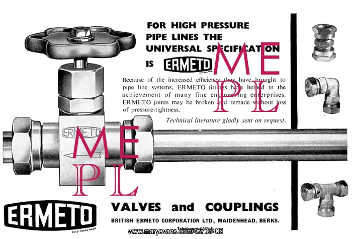  : British Ermeto Valves & Couplings