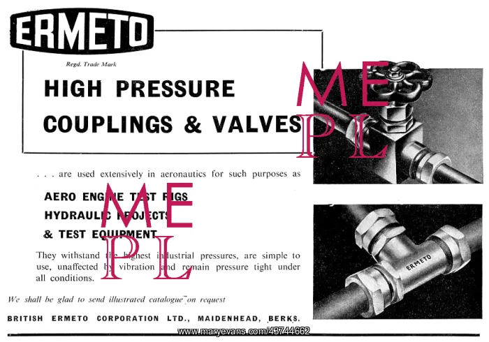 : British Ermeto Valves & Couplings : British Ermeto Valves & Couplings
