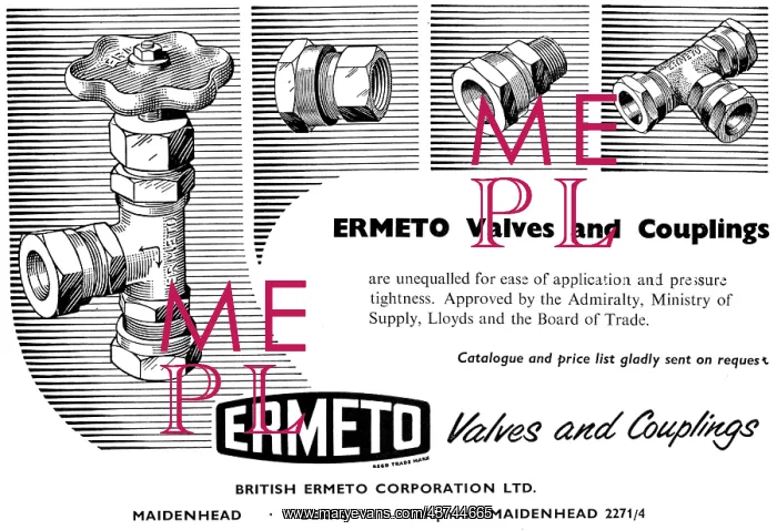 : British Ermeto Valves & Couplings : British Ermeto Valves & Couplings