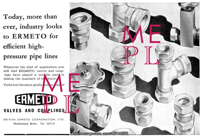 : British Ermeto Valves & Couplings : British Ermeto Valves & Couplings
