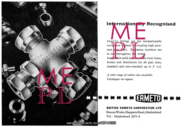 : British Ermeto Valves & Couplings : British Ermeto Valves & Couplings