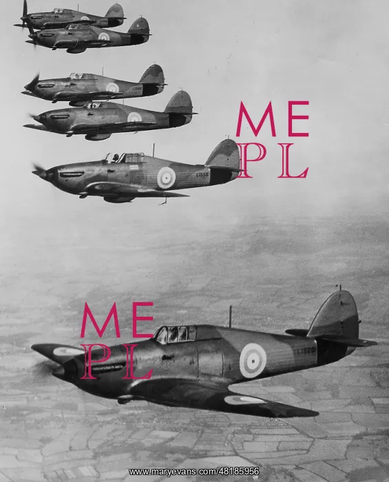 : British fighter Hawker Hurricane, 1938 : British fighter Hawker Hurricane, 1938