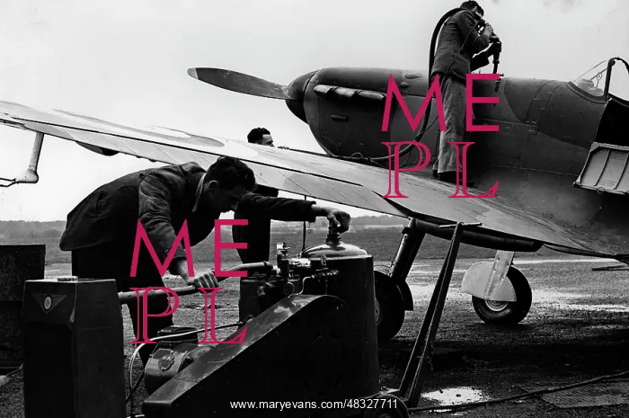 : British fighter plane Spitfire, ca. 1940 : British fighter plane Spitfire, ca. 1940