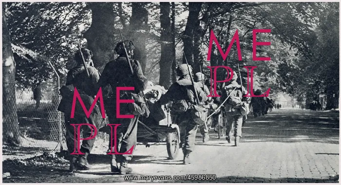 : British First Airborne Troops march towards Arnhem : British First Airborne Troops march towards Arnhem