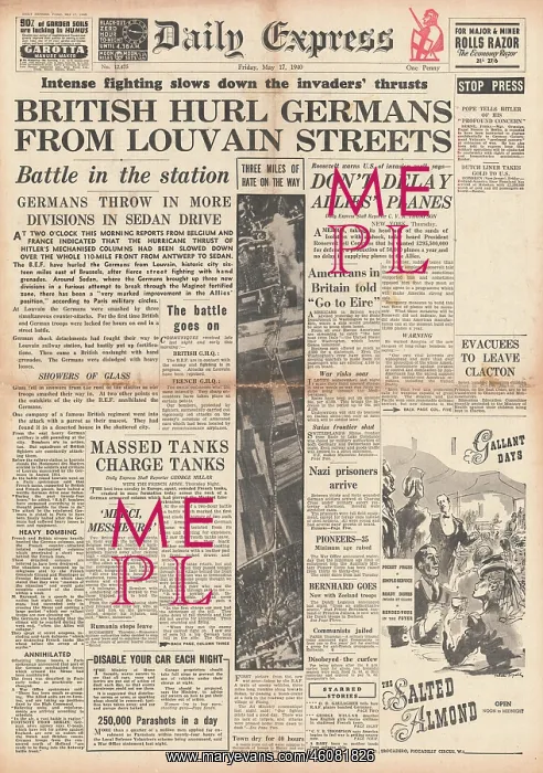 : British Forces drive German Army from Louvain : British Forces drive German Army from Louvain