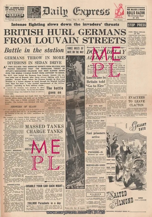 : British Forces drive German Army from Louvain : British Forces drive German Army from Louvain