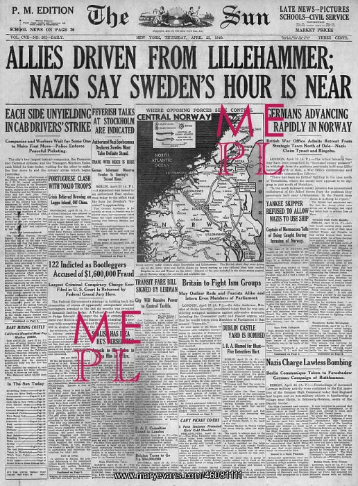 : British Forces Driven from Lillehammer : British Forces Driven from Lillehammer