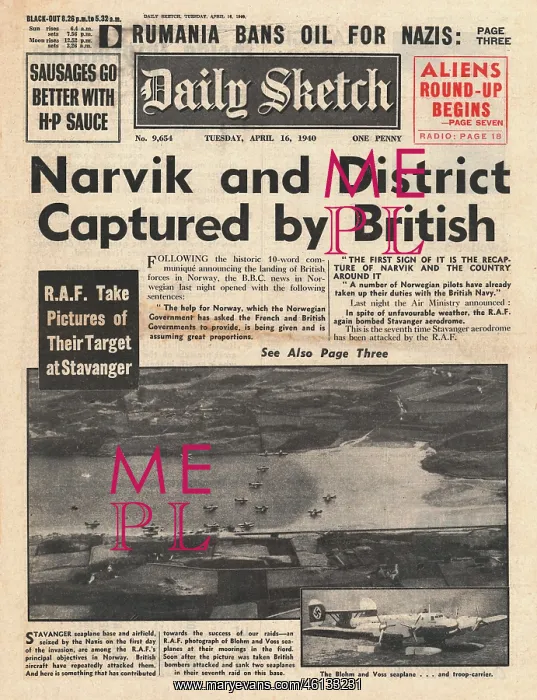 : British forces recapture Narvik : British forces recapture Narvik