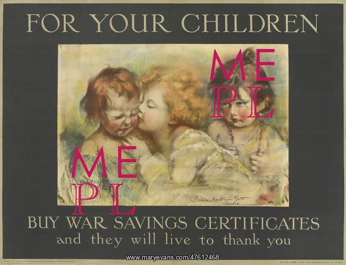 : British fundraising poster, WW1 : British fundraising poster, WW1