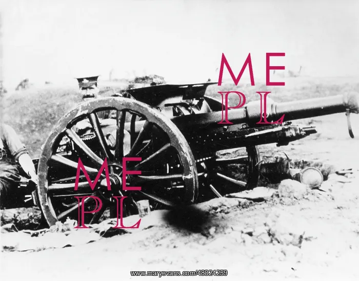 : British gun on the Western Front, WW1 : British gun on the Western Front, WW1