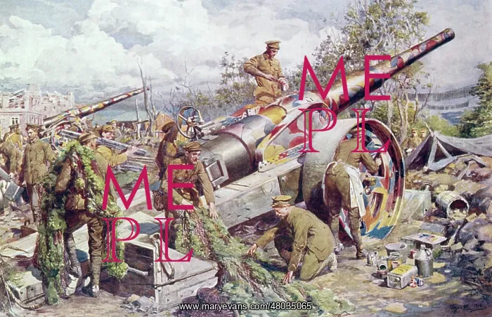 : British gunners, Battle of the Somme, WW1 : British gunners, Battle of the Somme, WW1
