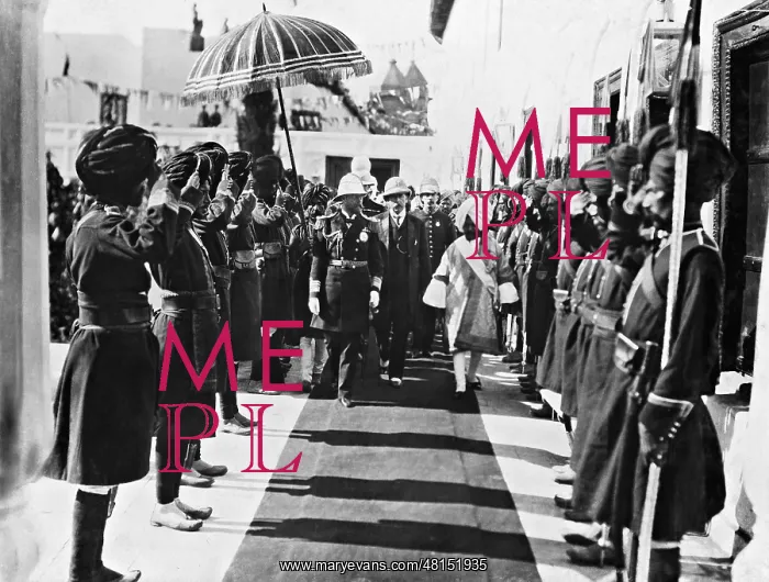 : British heir to the throne George in Jammu, 1906 : British heir to the throne George in Jammu, 1906