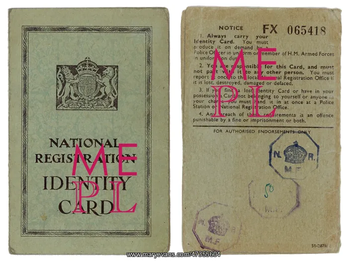 : BRITISH IDENTITY CARDS 1 : BRITISH IDENTITY CARDS 1