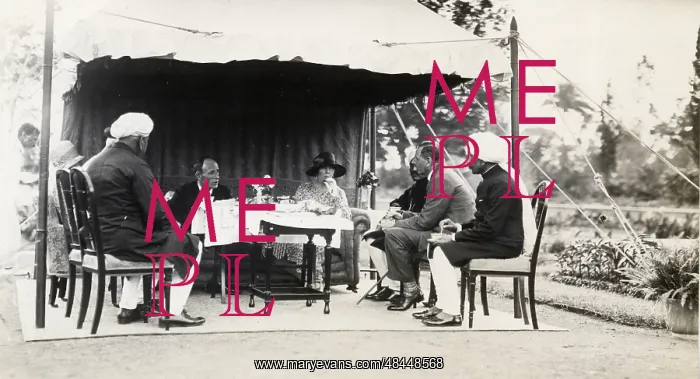  : British in india - garden party