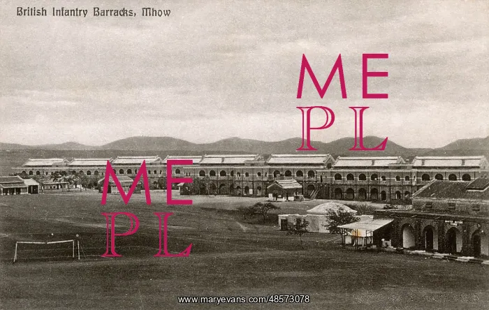 : British infantry barracks, Mhow, Madhya Pradesh, India : British infantry barracks, Mhow, Madhya Pradesh, India
