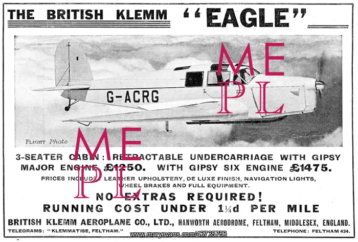 : British Klemm Eagle : British Klemm Eagle