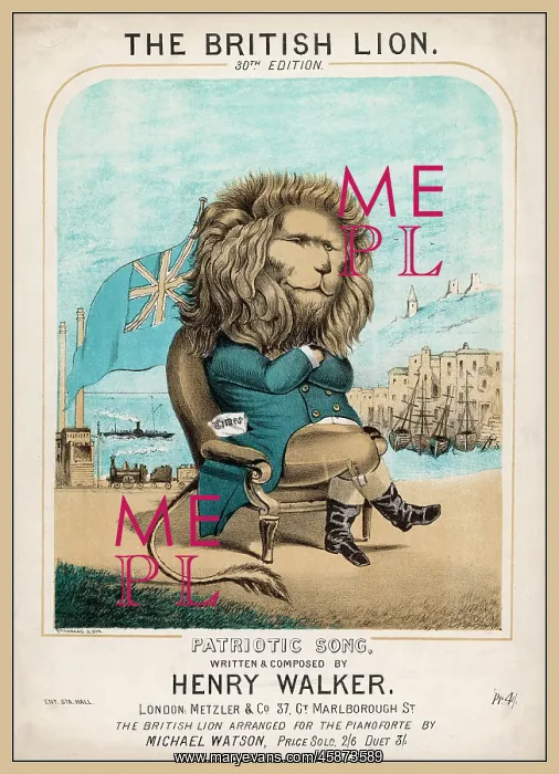 : BRITISH LION SEATED : BRITISH LION SEATED