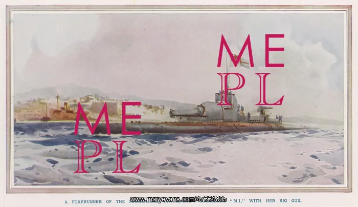 : BRITISH M.1 SUBMARINE : BRITISH M.1 SUBMARINE