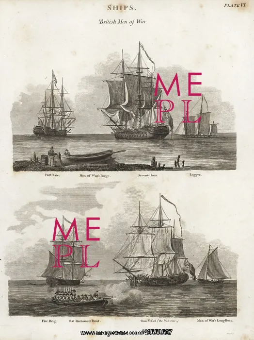 : British Men of War, 18th century : British Men of War, 18th century