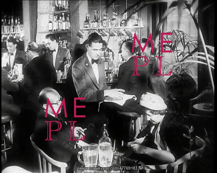 : British Men and Women in a Cocktail Bar With : British Men and Women in a Cocktail Bar With