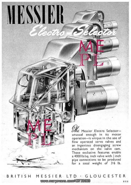 : British Messier Electro-Hydraulic Valves : British Messier Electro-Hydraulic Valves